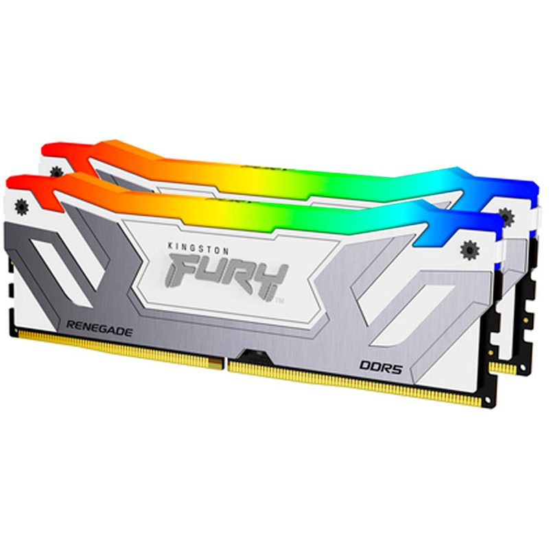 Memoria DDR5 Kingston Fury Renegade RGB 48GB 2x24GB 8400MHz CL40 XMP Blanco CUDIMM