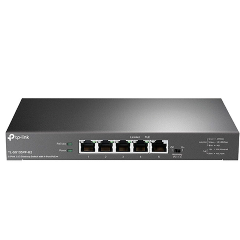 Switch TP-Link TL-SG105PP-M2 5 Puertos 2.5G PoE Negro