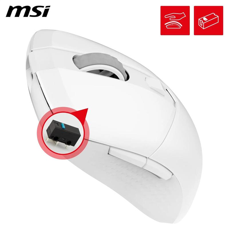 Ratón MSI Versa 300 8000 DPI Wireless Blanco