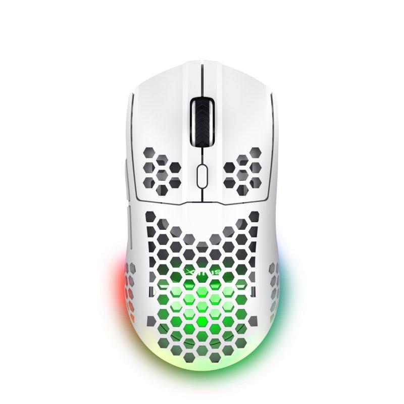 Ratón Trust Inalámbrico 4800 DPI RGB Ultraligero 6 Botones Blanco