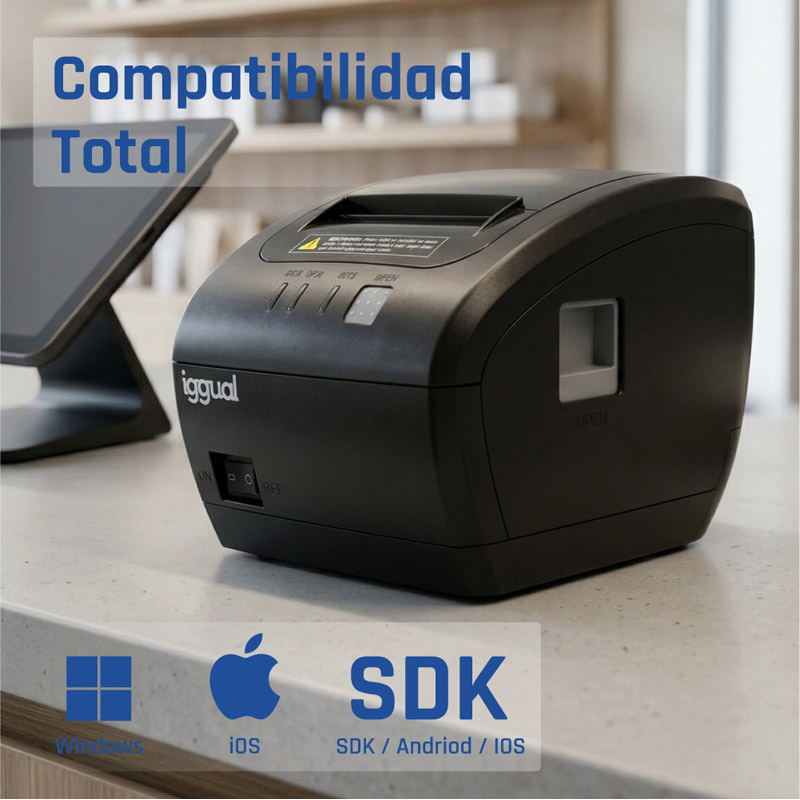 Impresora Térmica Iggual TP Easy 80 Negro