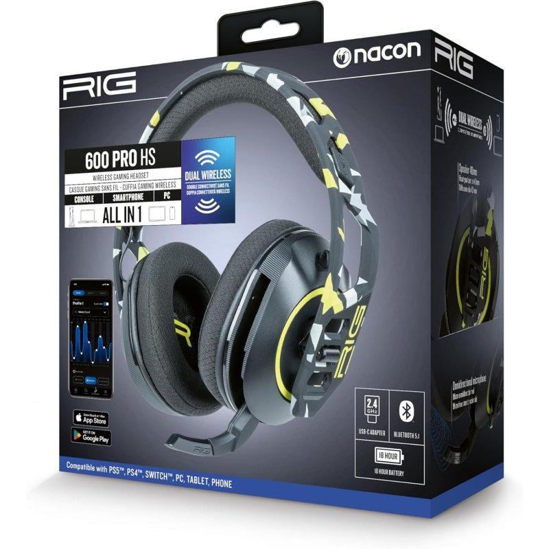Auriculares Nacon RIG 600 Pro HS Multiplataforma Wireless