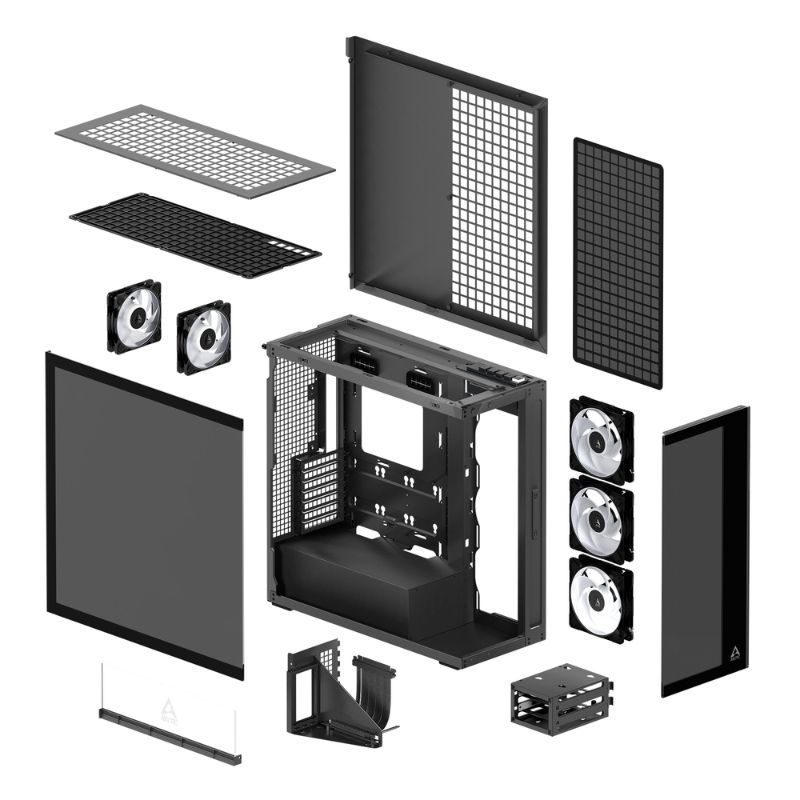 Caja/Torre Arctic Cooling Xtender VG Negro