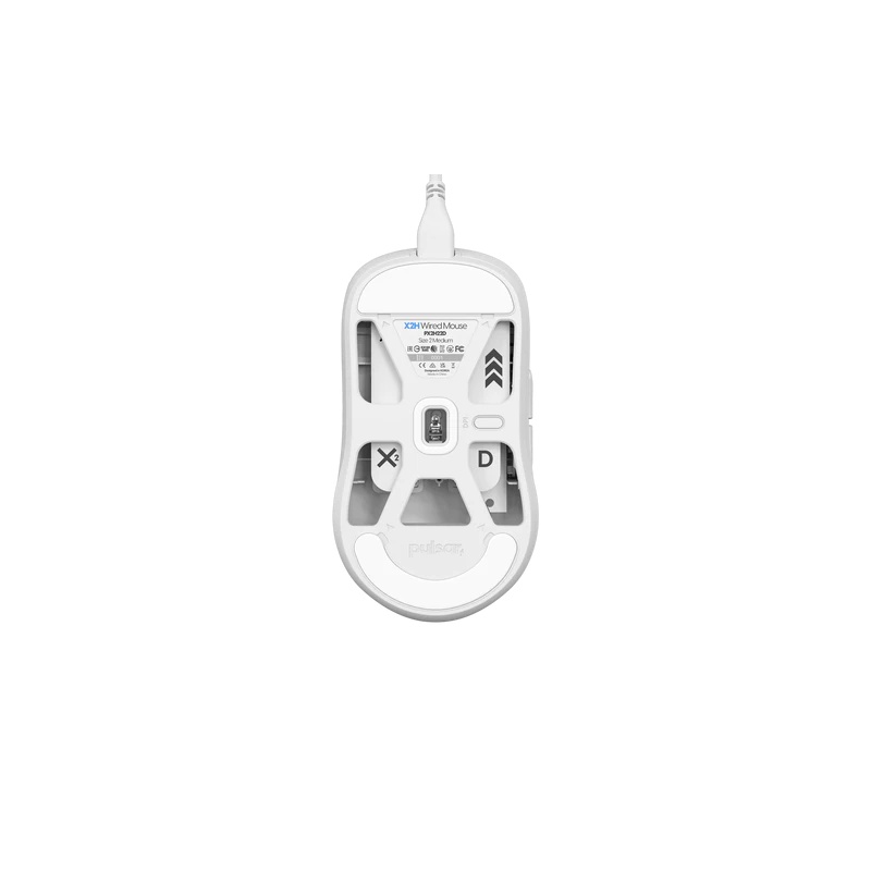 Ratón Pulsar X2H Wired Medium Blanco