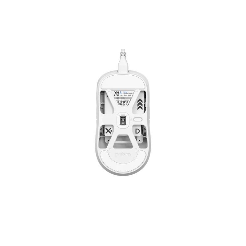 Ratón Pulsar X2A Wired Medium Blanco