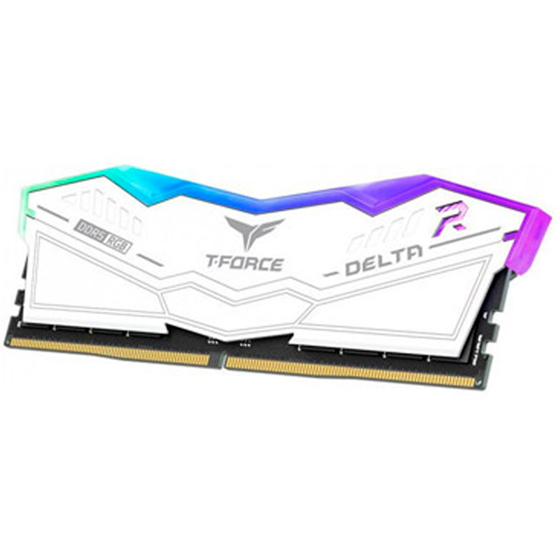 Memoria DDR5 Team Group T-Force Delta RGB 64GB 2x32GB 6000MHz CL38 EXPO-XMP Blanco