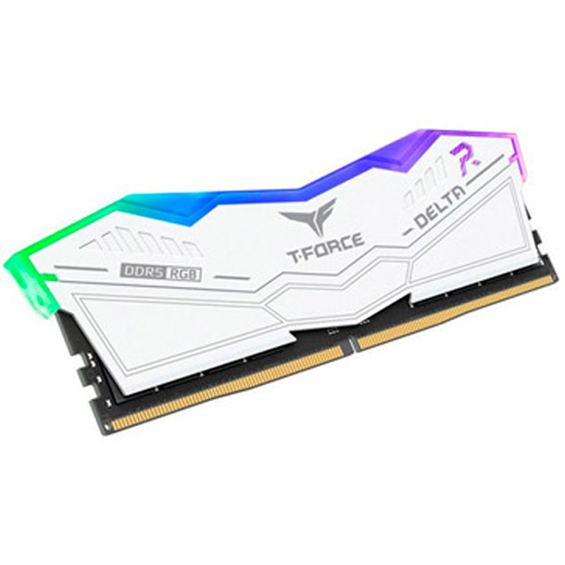 Memoria DDR5 Team Group T-Force Delta RGB 64GB 2x32GB 6000MHz CL38 EXPO-XMP Blanco