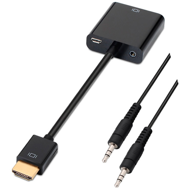 Adaptador HDMI Aisens A122-0126 A SVGA Con Audio Macho/Hembra Negro
