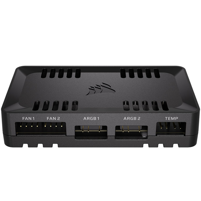 Controlador  Corsair Commander Duo Iluminación Y Ventiladores iCUE LINK Y PWM ARGB Negro
