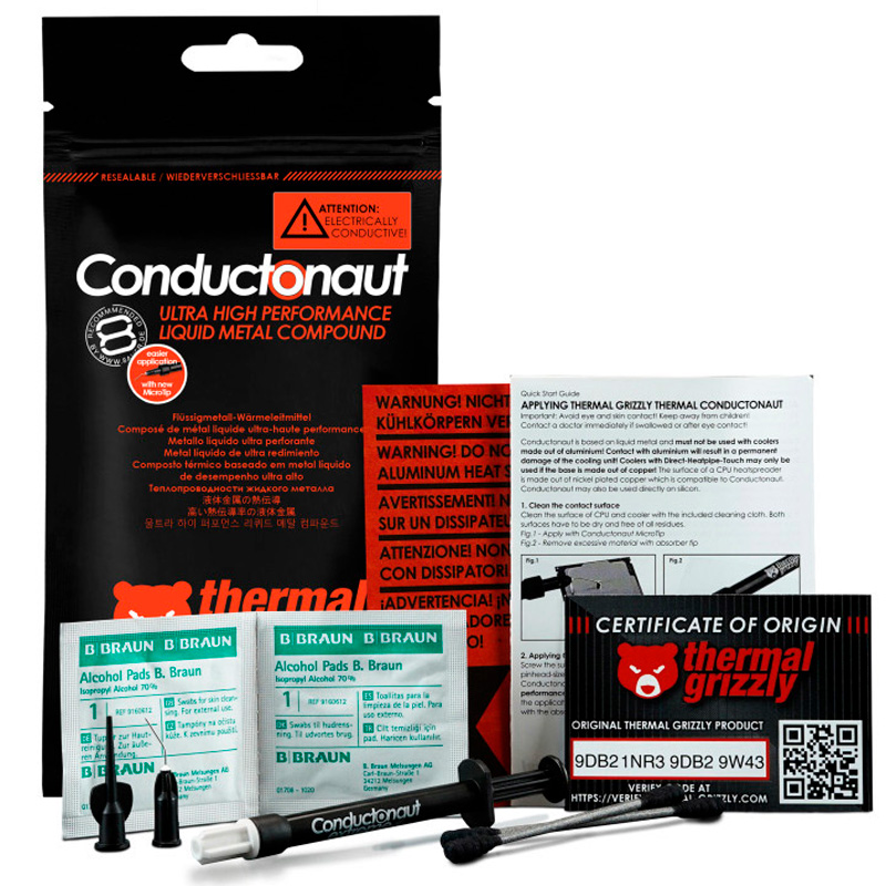 Pasta Térmica Thermal Grizzly Conductonaut Extreme 5g