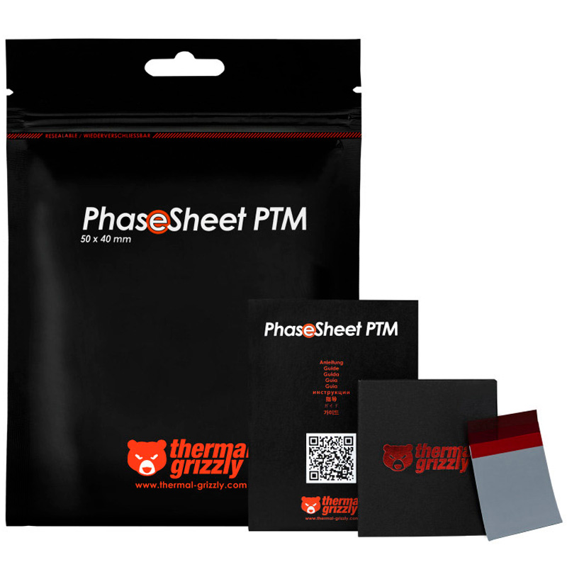 Almohadilla Térmica Thermal Grizzly PhaseSheet PTM 50 x 40 mm
