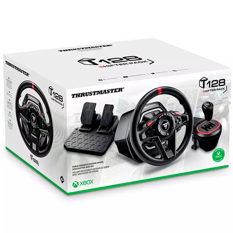 Volante Thrustmaster T128 Shifter Pack + Pedales