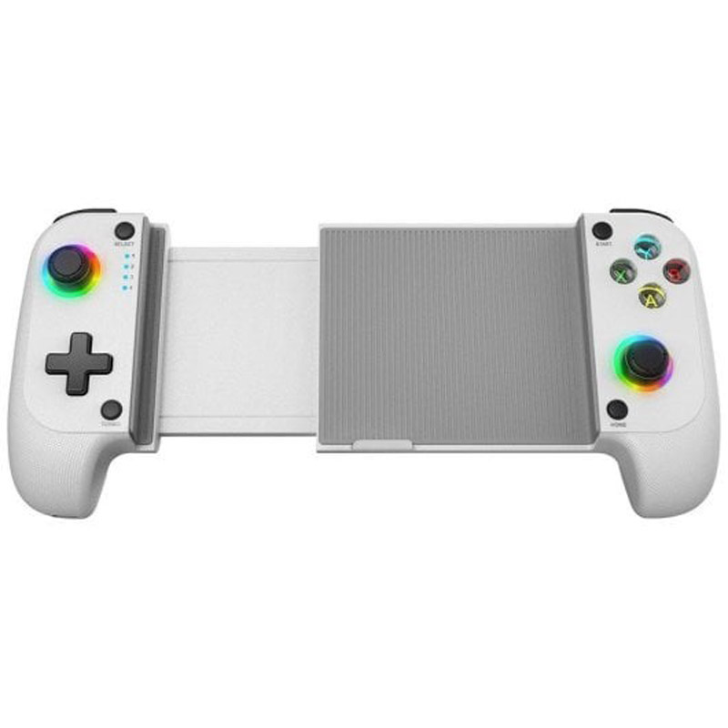 Gamepad Mars Gaming MGPX Bluetooth 2 En 1 RGB Neon Blanco