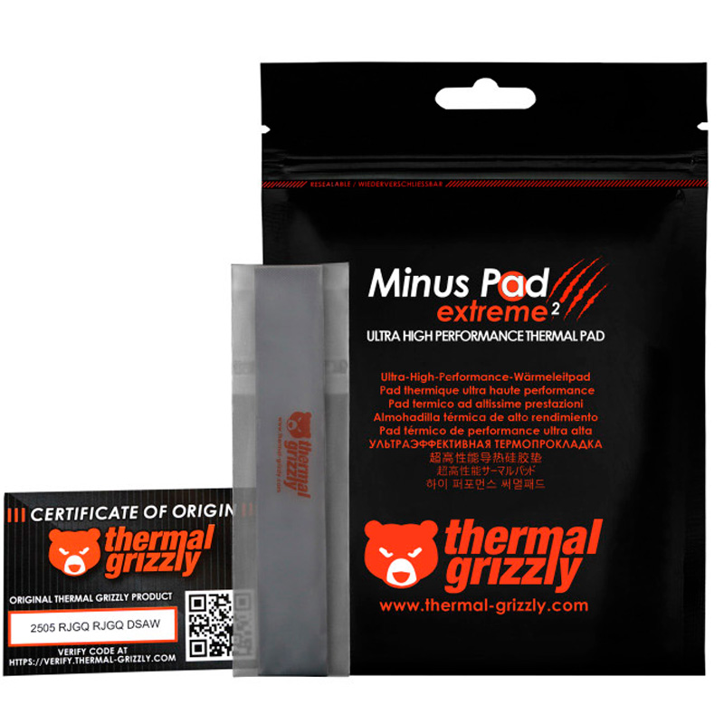 Almohadilla Térmica Thermal Grizzly Minus Pad Extreme 2 120 x 20 x 0,5mm 2u