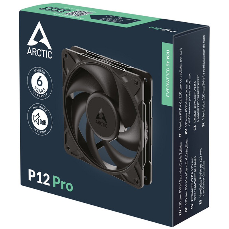 Ventilador Arctic P12 Pro 120mm Negro