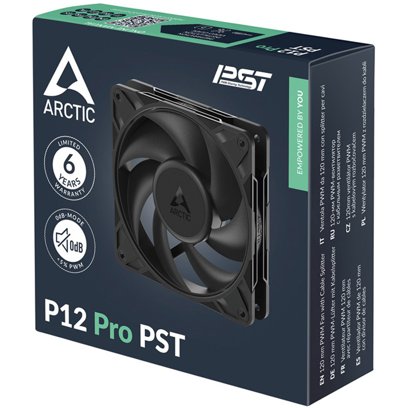 Ventilador Arctic P12 Pro PST 120mm Negro