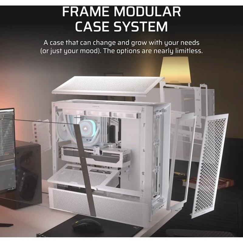 Caja/Torre Corsair FRAME 4000D RS Blanco