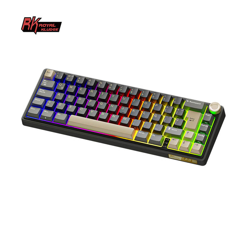 Teclado Gaming Royal Kludge RKR65 ISO-ES Hot-Swappable Switch Chartreuse Phantom - Reacondicionado