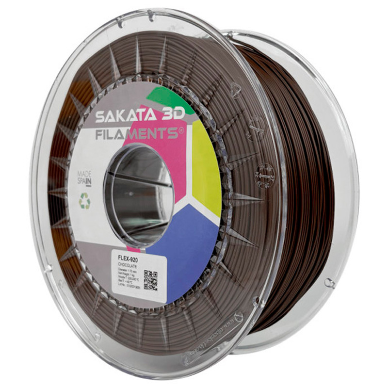 Filamento Sakata 3D FLEX 920 1.75mm 1Kg Chocolate