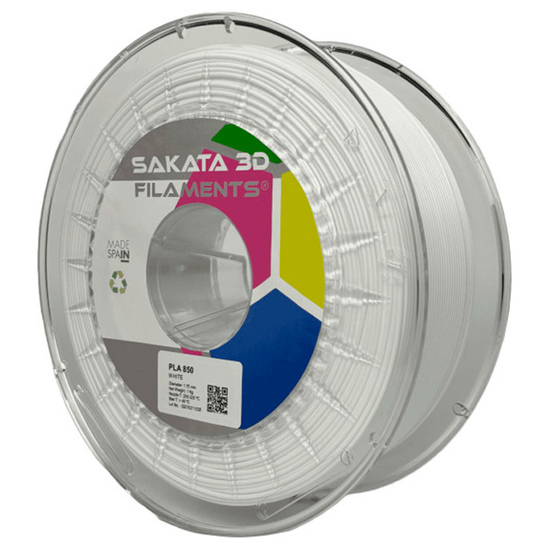 Filamento Sakata 3D PLA 850 2.85mm 1Kg Blanco
