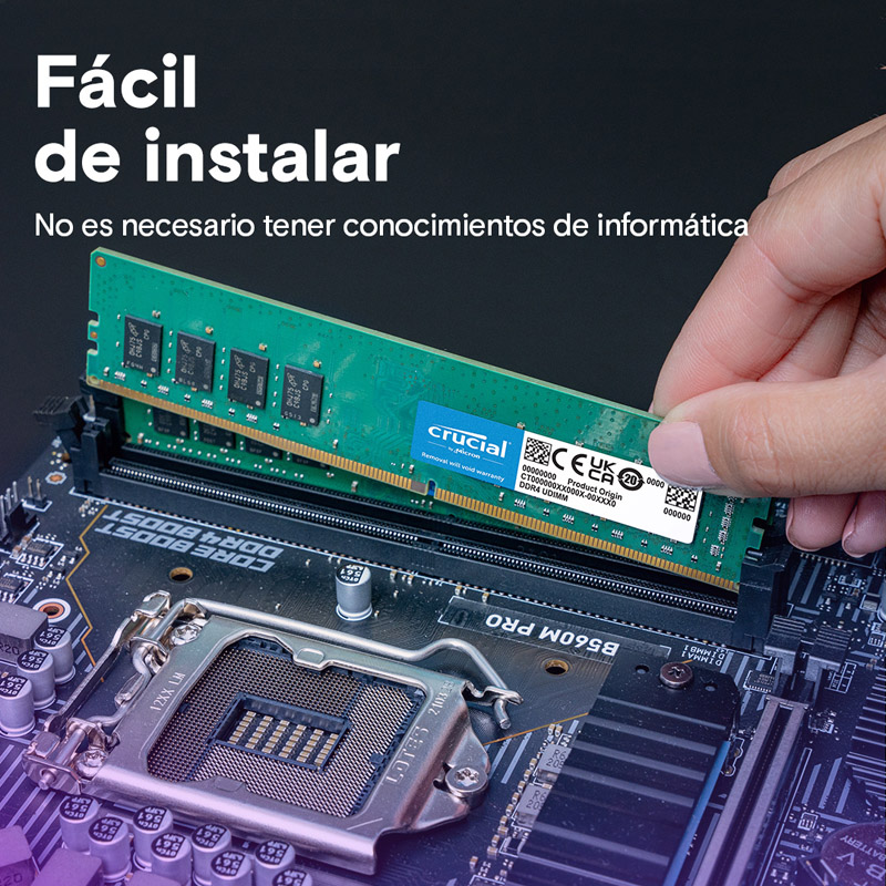 Memoria DDR4 Crucial Classic 32GB 2x16GB 3200MHz CL22 Verde