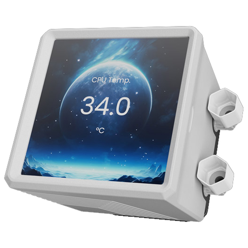 Kit Refrigeración Líquida Gamdias Aura GL240 LCD ARGB Blanco