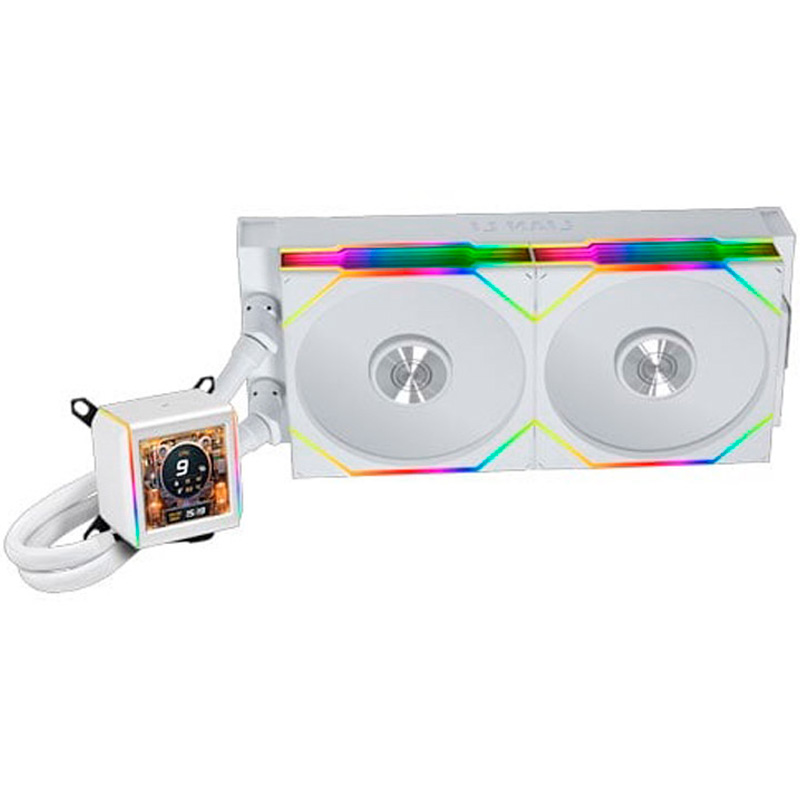 Kit Refrigeración Líquida Lian Li Galahad II LCD TL Wireless ARGB 280mm Blanco