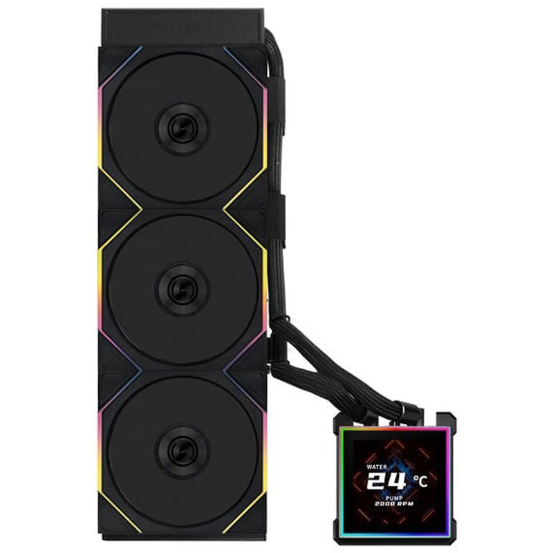 Kit Refrigeración Líquida Lian Li HydroShift II LCD-S ARGB 360TL Negro