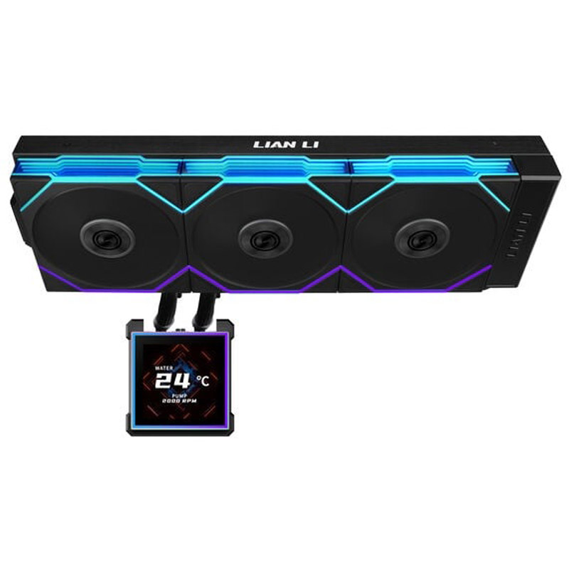 Kit Refrigeración Líquida Lian Li HydroShift II LCD-S ARGB 360TL Negro