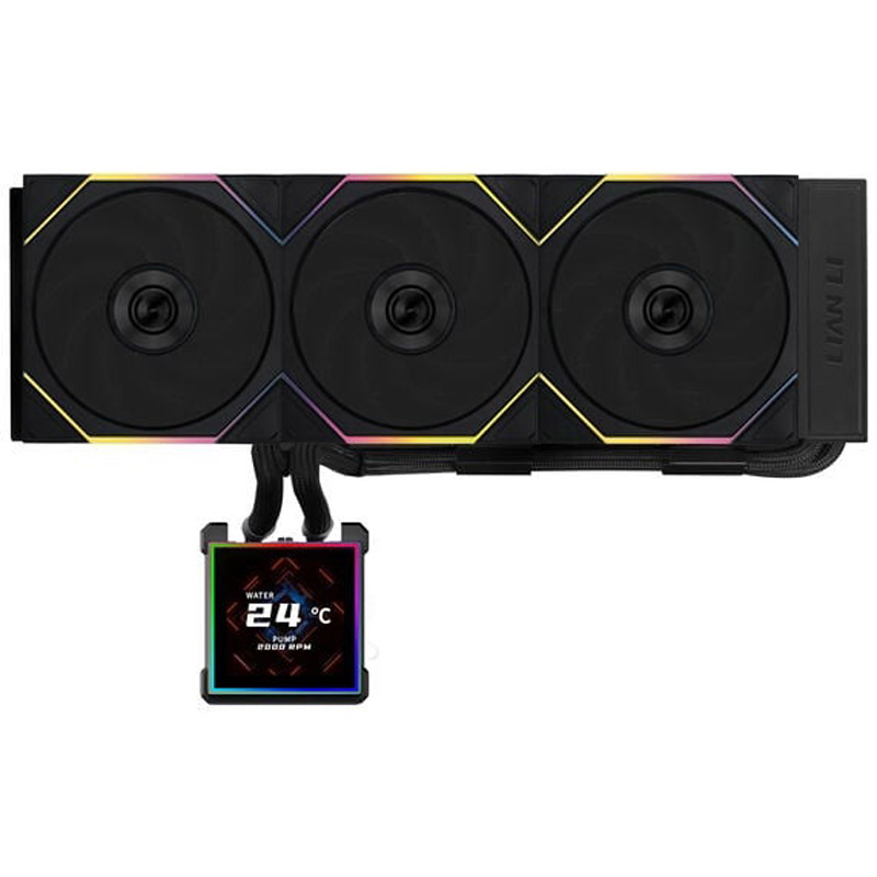 Kit Refrigeración Líquida Lian Li HydroShift II LCD-S ARGB 360TL Negro