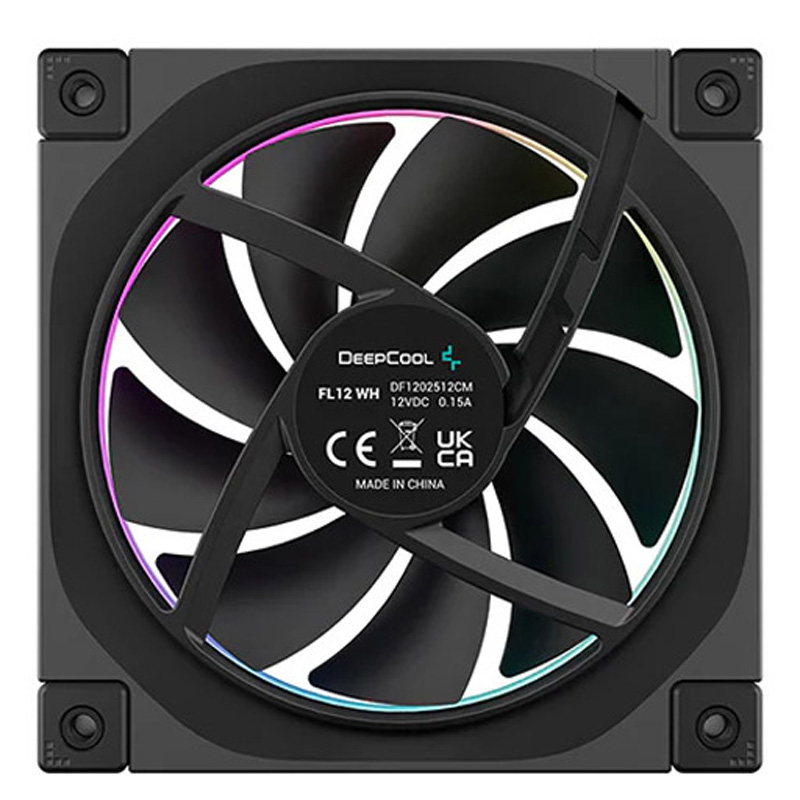 Ventilador DeepCool FL12 ARGB 120mm Triple Pack Negro