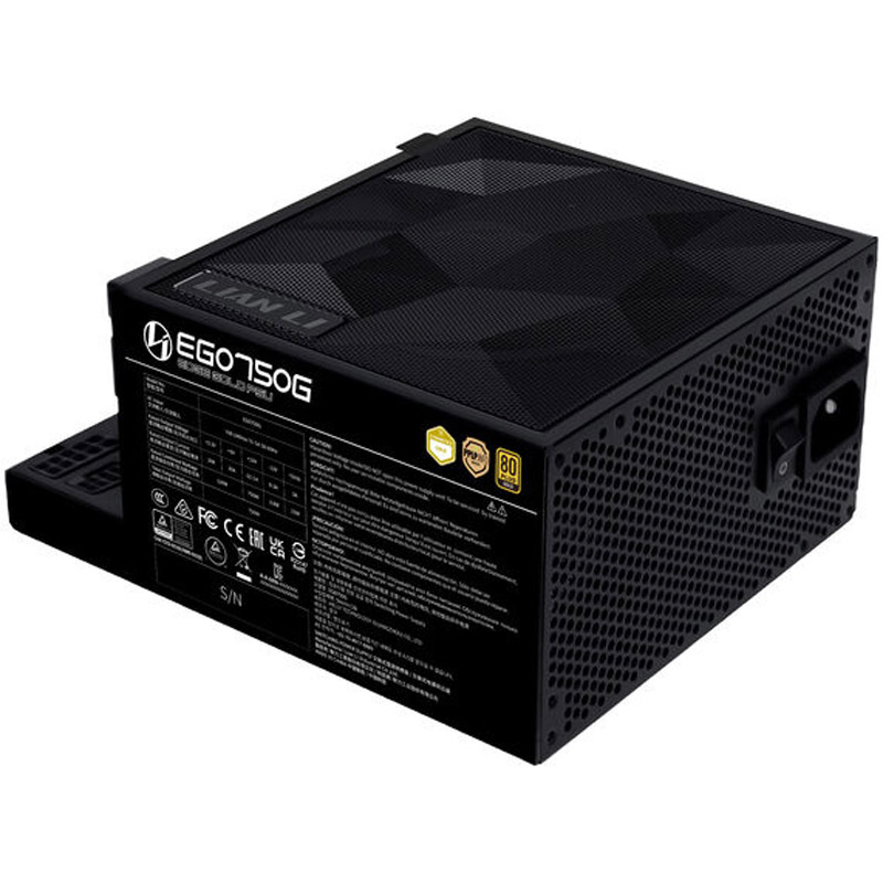 Fuente/PSU Lian Li Edge EG750 80 Plud Gold 750W ATX 3.1 PCIE 5.1 Modular Negro
