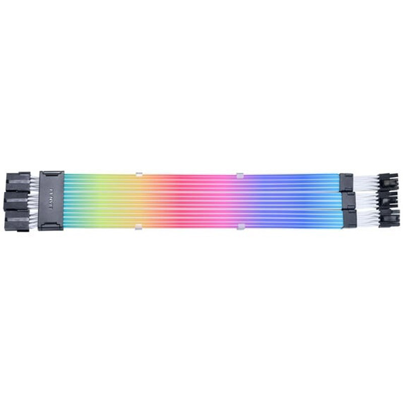 Cable Extensión  Lian Li Strimer Wireless ARGB 3 x 8 Pines Para GPU Blanco