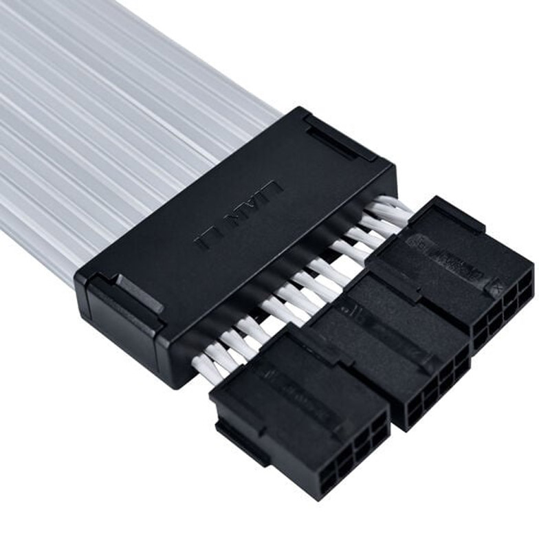 Cable Extensión  Lian Li Strimer Wireless ARGB 3 x 8 Pines Para GPU Blanco