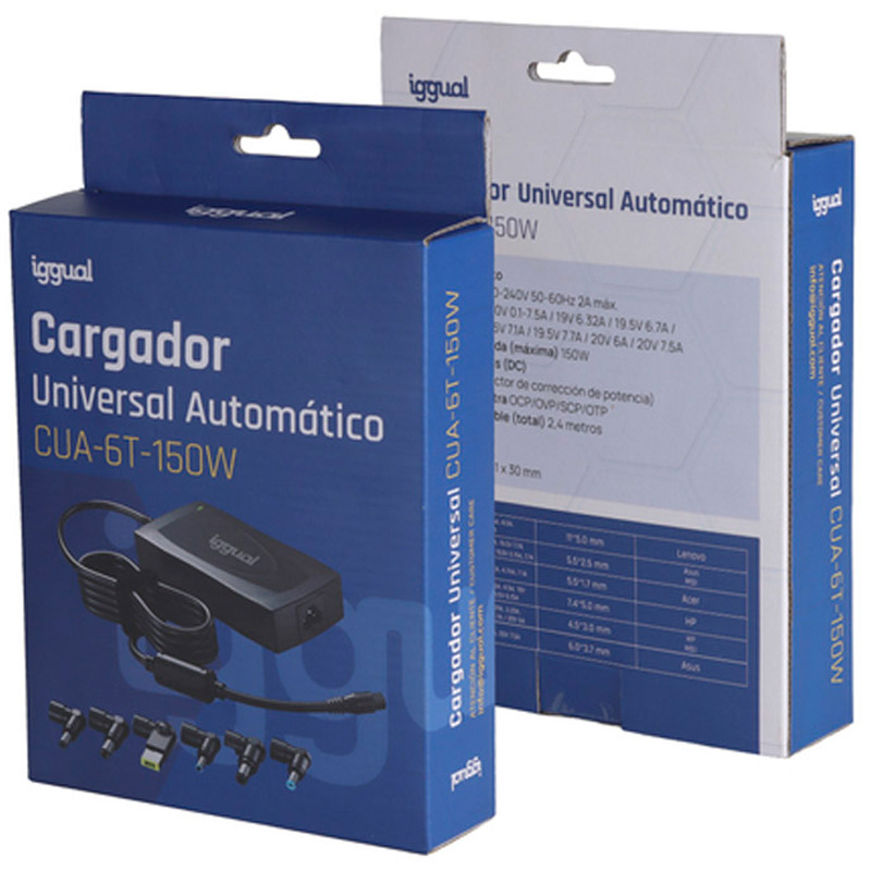 Cargador iggual IGG319901 Universal Automático 150W