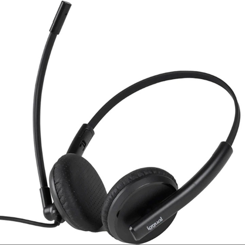 Auriculares iggual IGG319420 USB Con Cancelación Ruido ENC 3030
