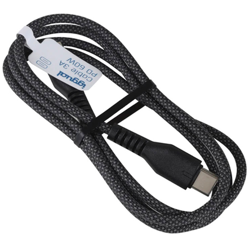 Cable USB iggual Tipo C 3A 100cm Trenzado 60W