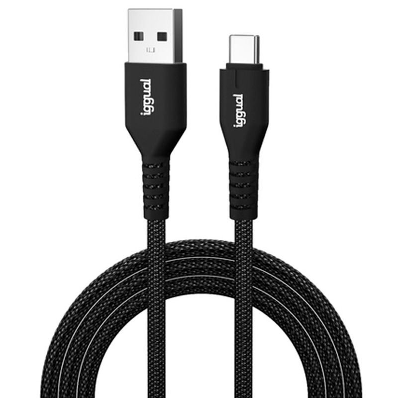 Cable USB iggual Tipo A A Tipo C 3A 180cm Trenzado