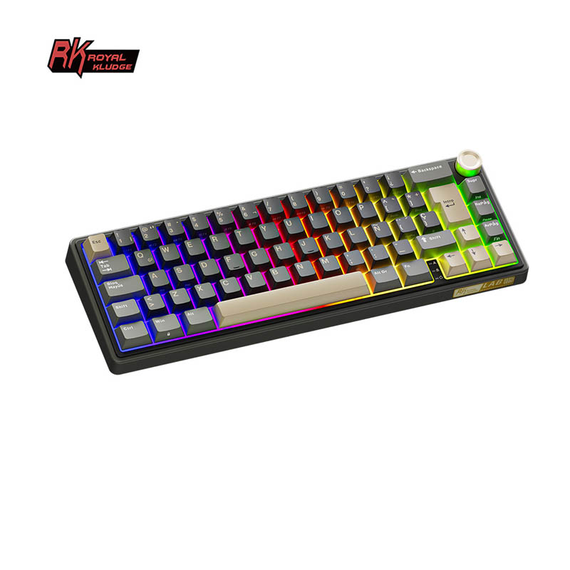Teclado Gaming Royal Kludge RKR65 ISO-ES Hot-Swappable Switch Chartreuse Phantom - Reacondicionado