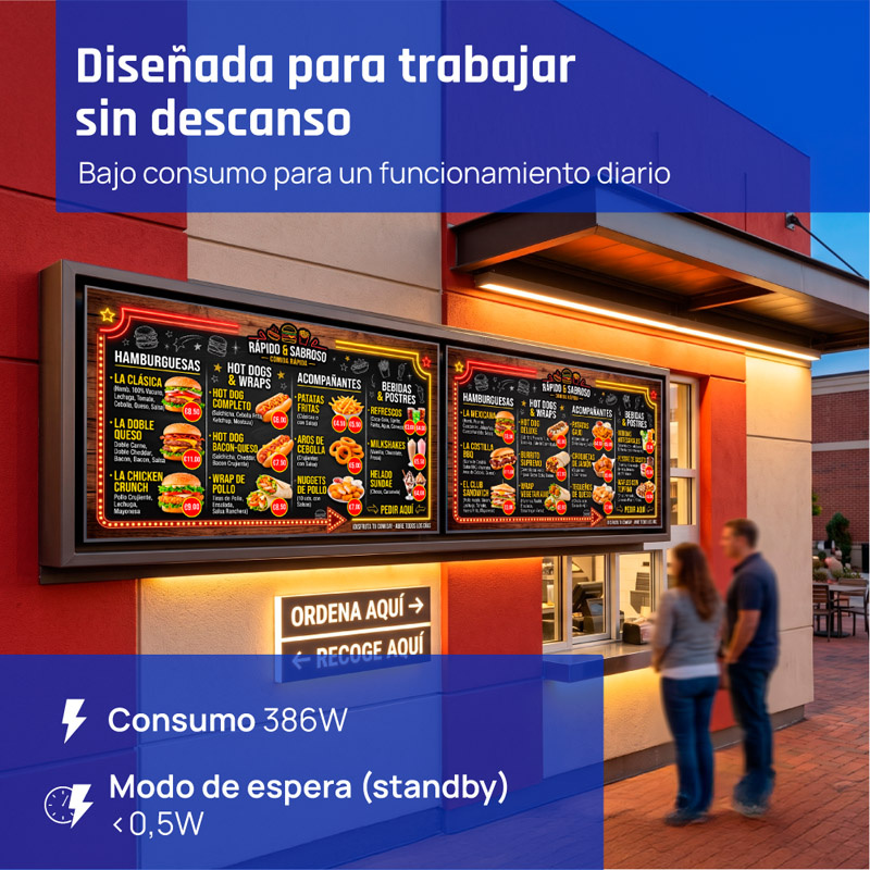 Pantalla iggual Señalización 4K 65 pulgadas Alto Brillo