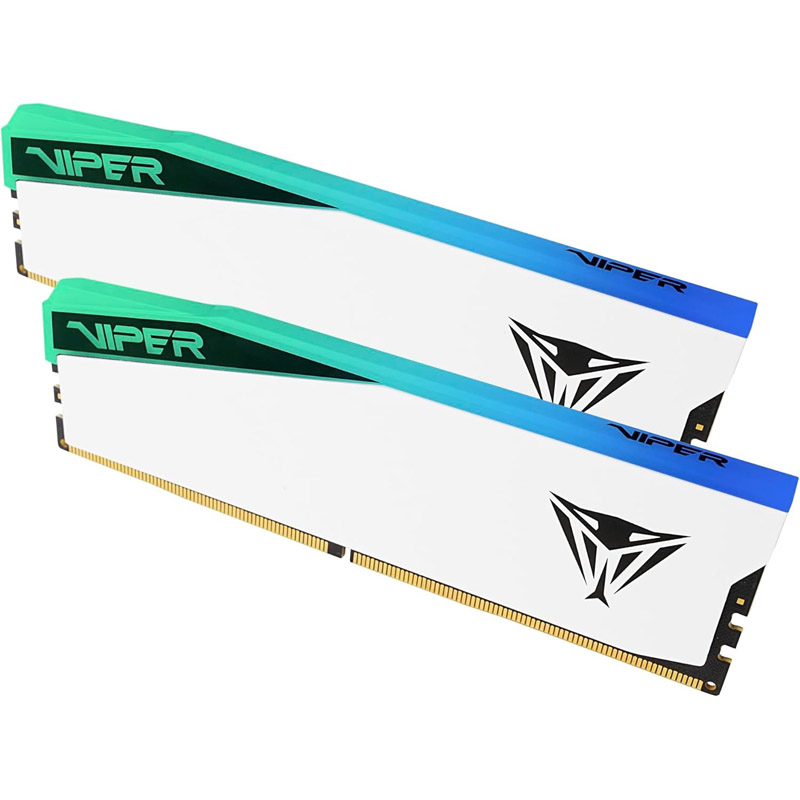 Memoria DDR5 Patriot Viper Elite 5 RGB 32GB 2x16GB 6000Hz CL40 EXPO-XMP Blanco