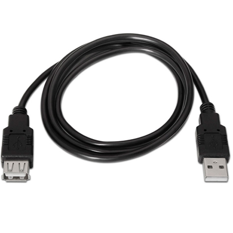Cable Extensión  Aisens A101-0015 USB 2.0 M - H 1.0m Negro