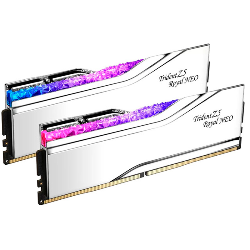 Memoria DDR5 G.Skill Trident Z5 Royal Neo RGB 32GB 2x16GB 6400MHz CL30 AMD EXPO Blanco
