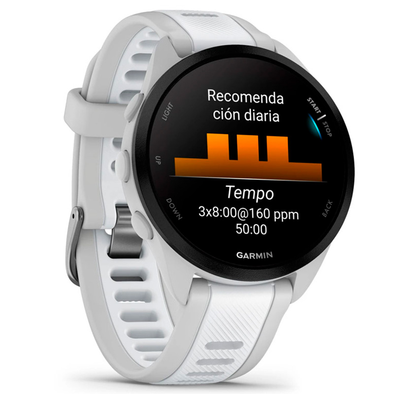 Smartwatch Garmin Forerunner 165 Music 30mm Blanco