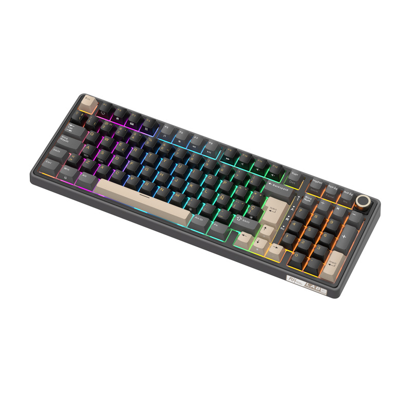 Teclado Royal Kludge RKR98 Pro ISO-ES RGB Hot-Swappable Switch Cream Phantom