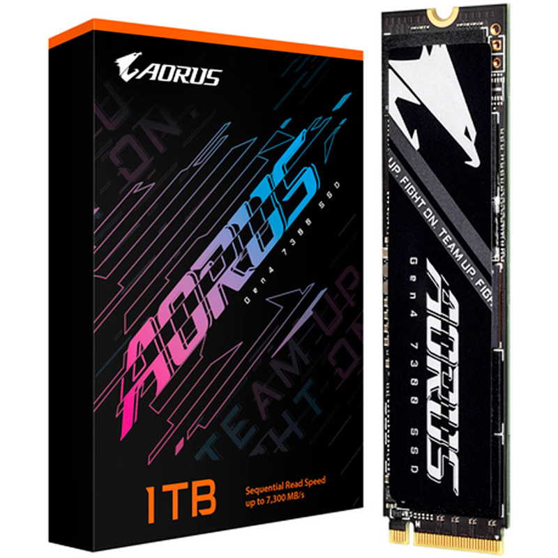 Disco Duro M.2 Gigabyte AORUS Gen4 7300 1TB PCIe Gen4 x4 NVMe SSD
