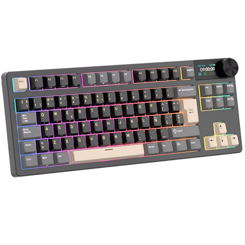 Teclado Royal Kludge RKS85 ISO-ES Hot-Swappable Switch Cloud Phantom