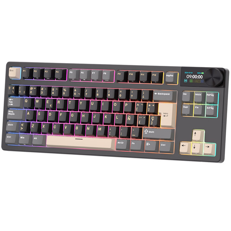 Teclado Royal Kludge RKS85 ISO-ES Hot-Swappable Switch Cloud Phantom