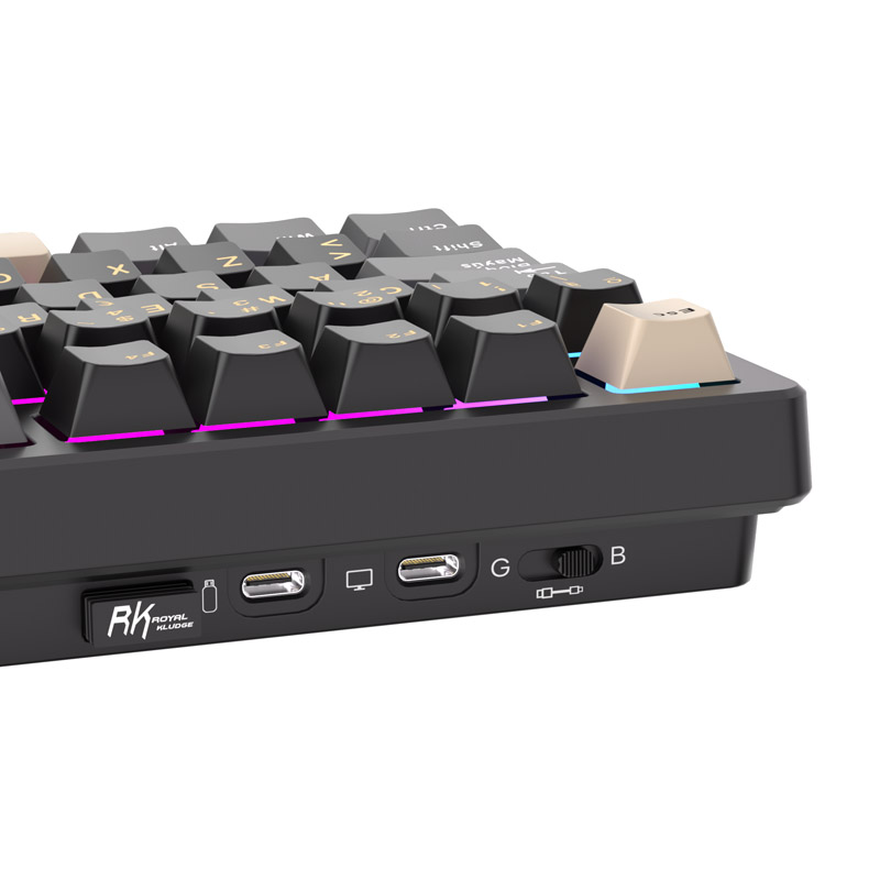 Teclado Royal Kludge RKS85 ISO-ES Hot-Swappable Switch Cloud Phantom