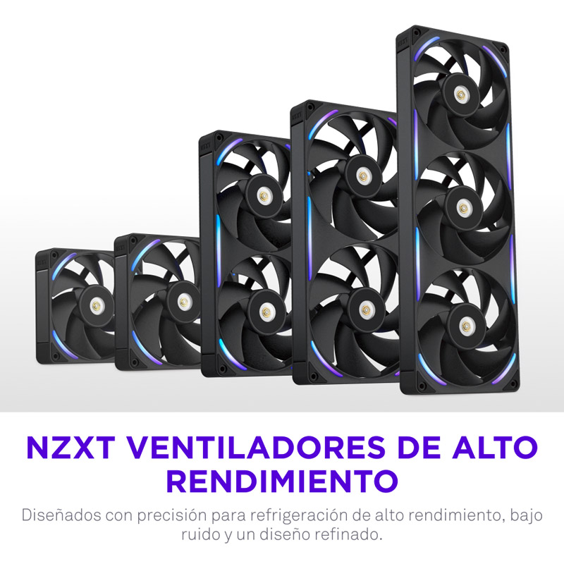Ventilador NZXT Performance F280X ARGB 280mm Negro
